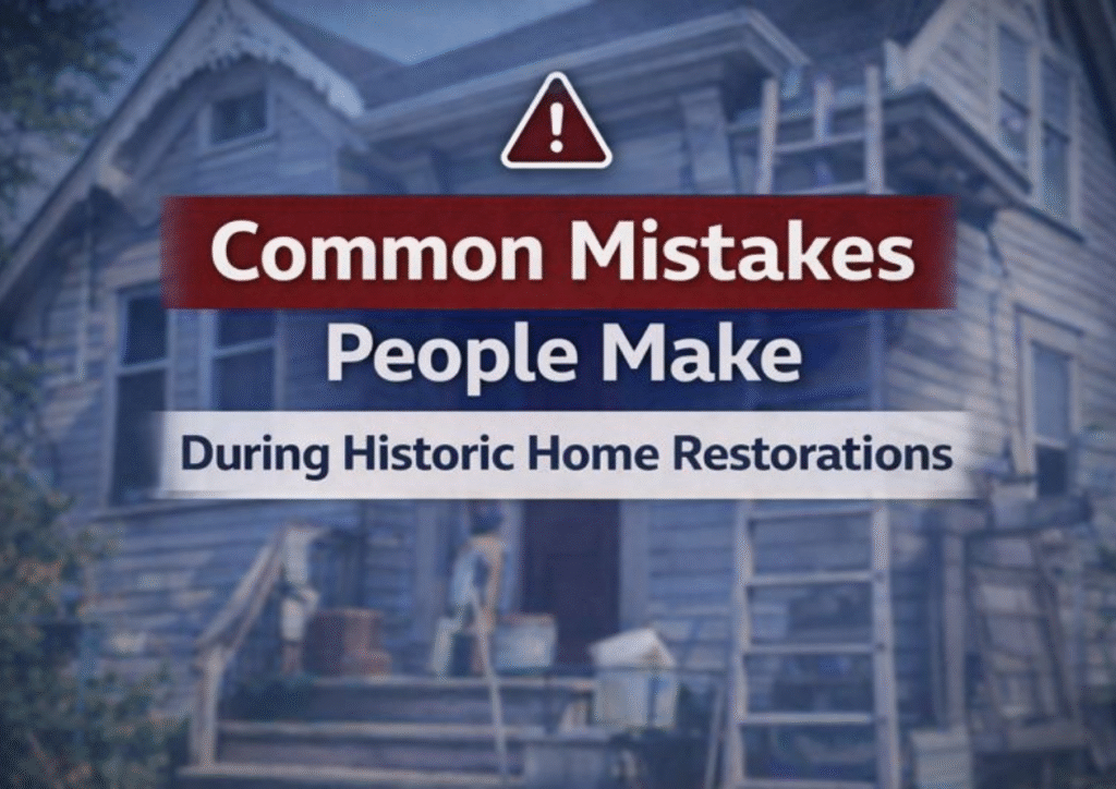 Common Mistakes People Make During Historic Home Restorations