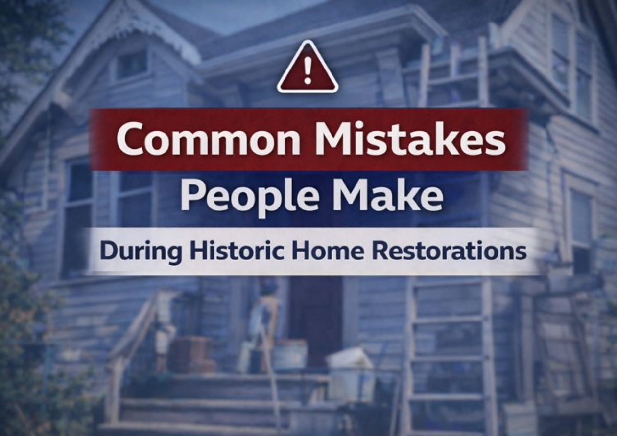 Common Mistakes People Make During Historic Home Restorations