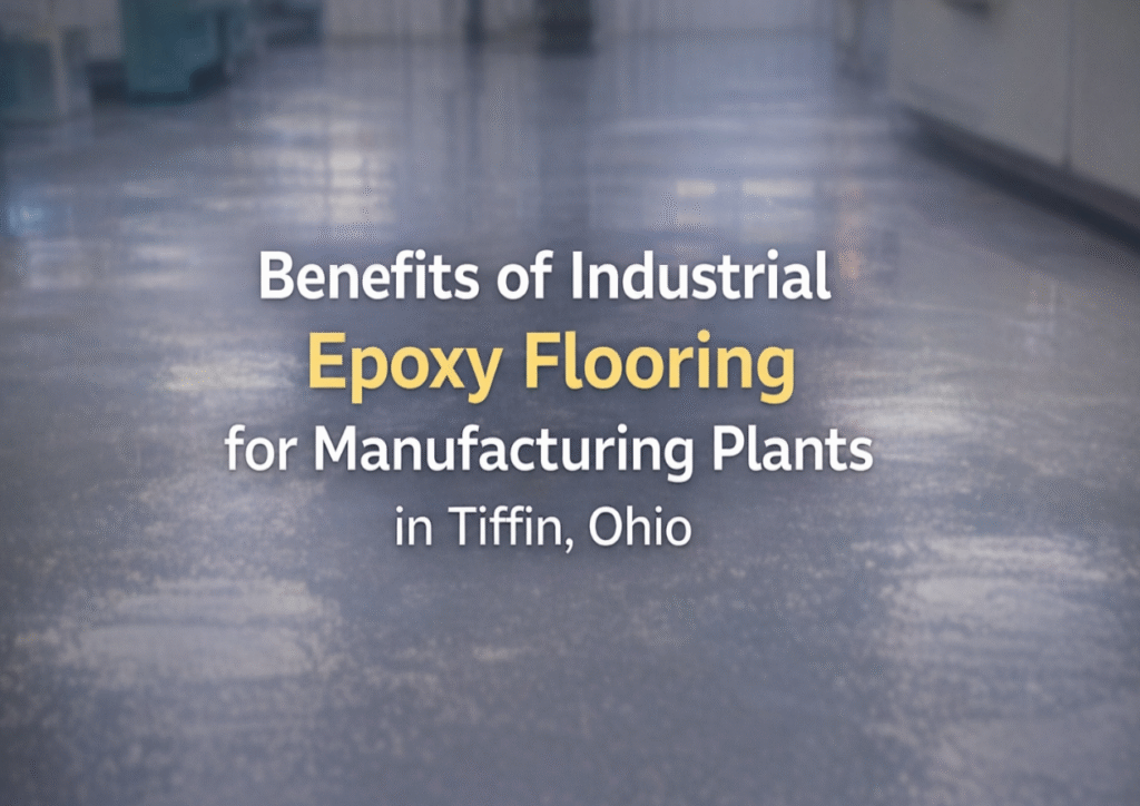 Benefits of Industrial Epoxy Flooring for Manufacturing Plants in Tiffin, Ohio