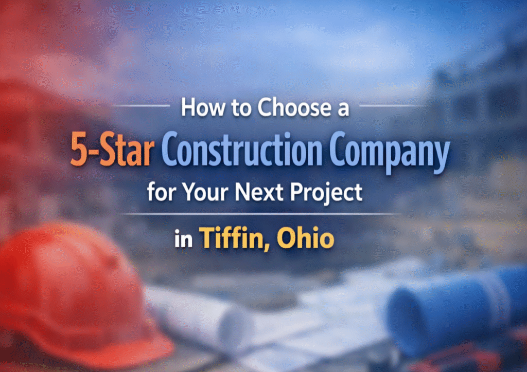 How to Choose a 5-Star Construction Company for Your Next Project in Tiffin, Ohio