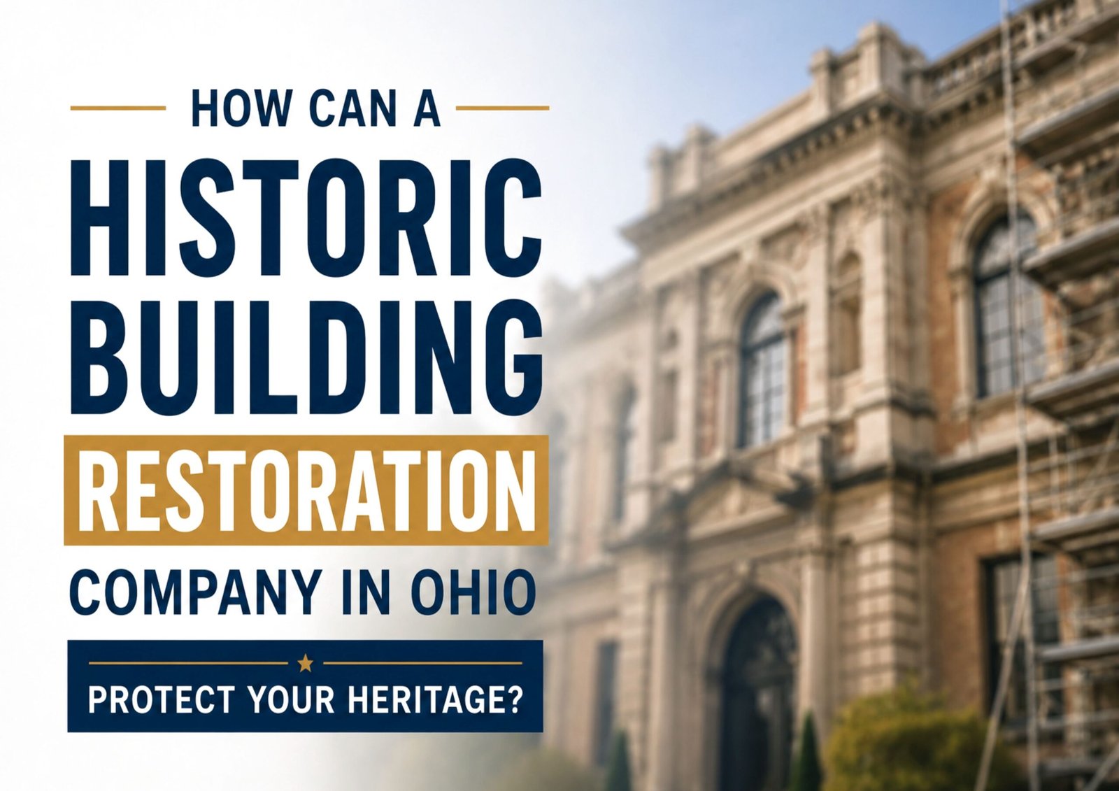 How Can a Historic Building Restoration Company in Ohio Protect Your Heritage?