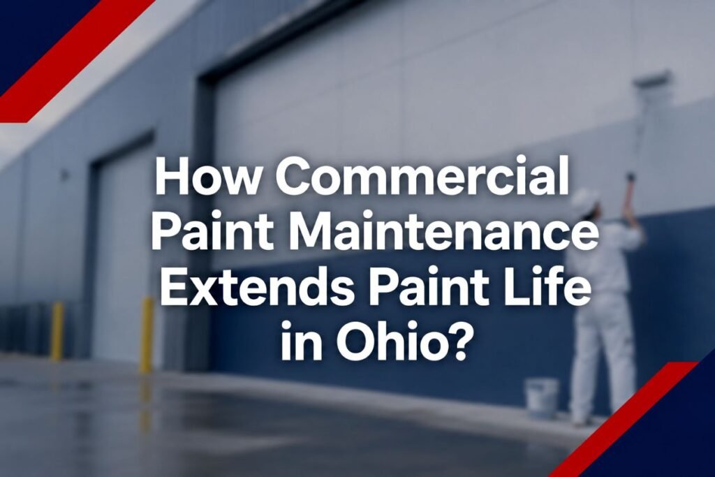 Commercial paint maintenance in Ohio helping extend paint life for warehouse and commercial building exteriors