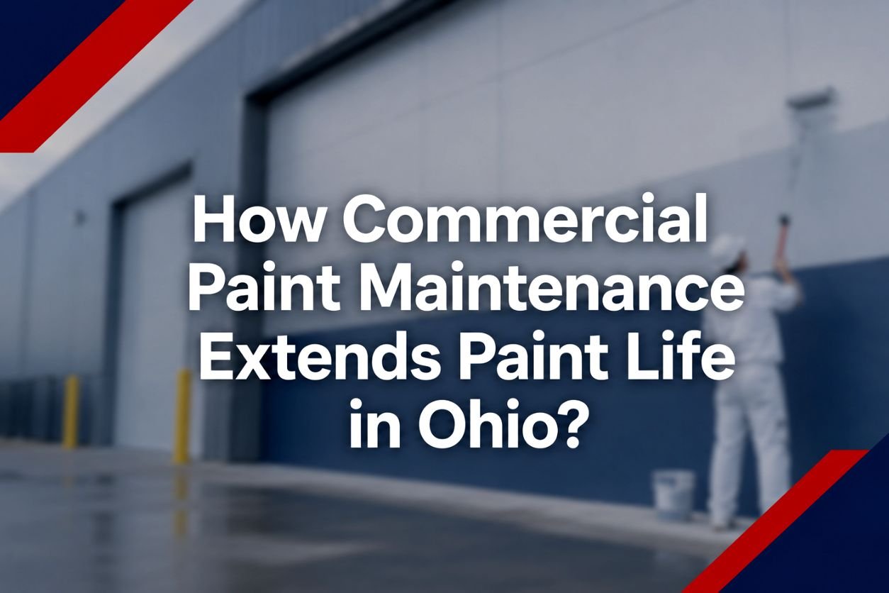 Commercial paint maintenance in Ohio helping extend paint life for warehouse and commercial building exteriors