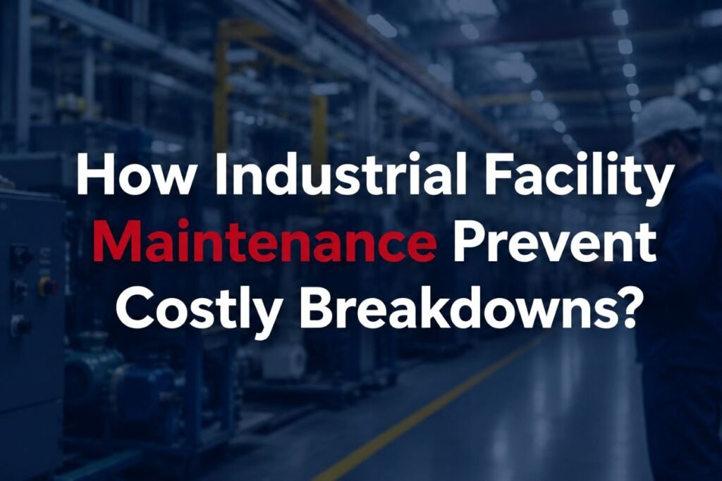 Industrial facility maintenance helping prevent costly breakdowns in a manufacturing environment