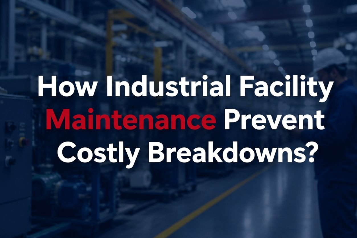 Industrial facility maintenance helping prevent costly breakdowns in a manufacturing environment